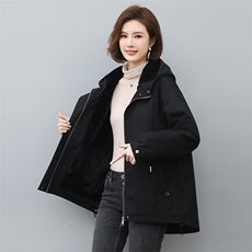 纯棉加厚长袖派克服2022年冬季棉衣，女装棉衣/棉服，希欧阁