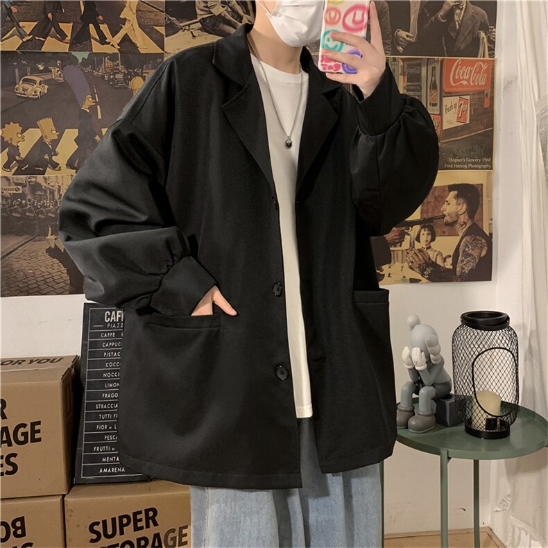 XF3090/P70秋装现货新款小西服男外套宽松上衣大码西装韩版潮流男,男装西服,电商A141