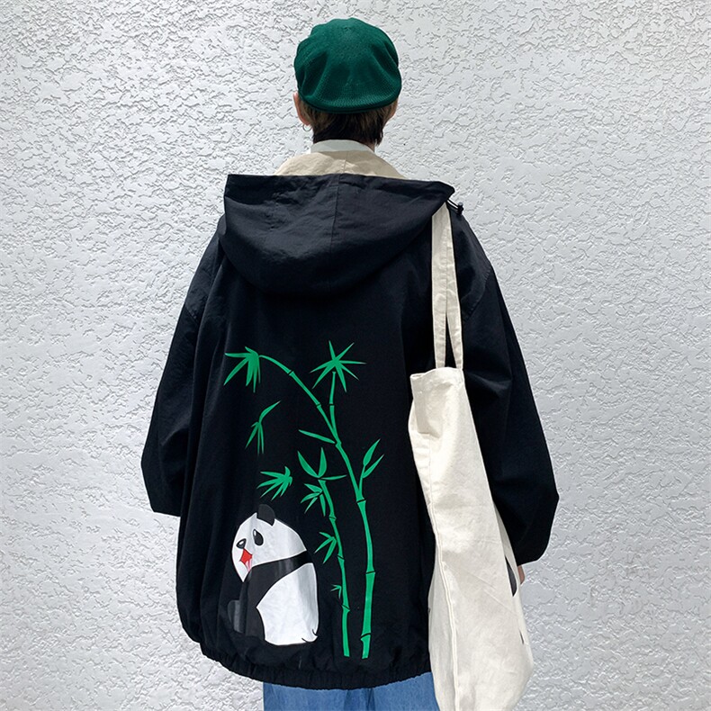 709-JK99-P100 20秋款 港风双面穿印花休闲夹克外套男图片