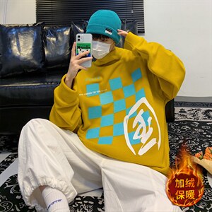 男装港风大码加厚男士摇粒绒保暖卫衣打底衫W236P48限68,男装卫衣,电商A089-1