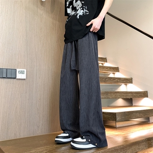 DSA059-ZK7953-P50 控78 春季新款百搭休闲裤宽松日常直筒裤垂感图片