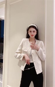 2022春款小香风外套图片