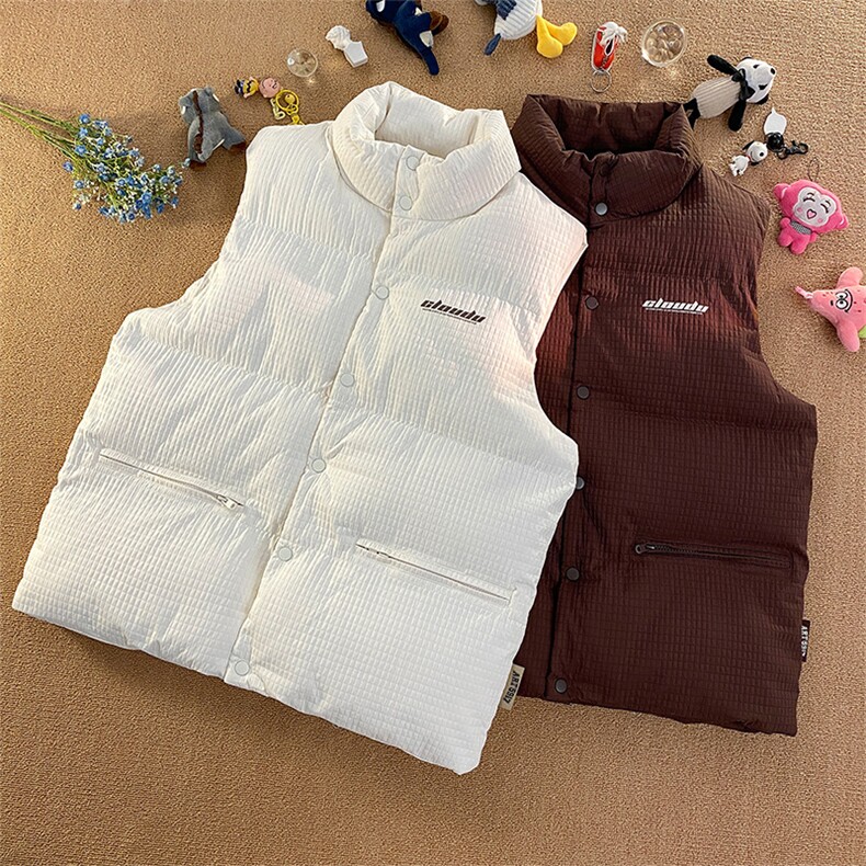 毛毯风2024新款秋季复古情侣宽松棉马甲无袖外套男A436-2700-P95，男装背心/马甲，电商A436