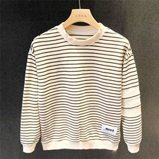1506-1/W三杆条纹卫衣1/P31加绒长袖T恤男秋冬潮牌条纹体恤卫衣，男装T恤，星座1506-1