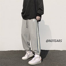 2023春新款直播数据款撞色条纹束脚休闲运动裤KZ13-P50控79，男装休闲裤，星座914-3