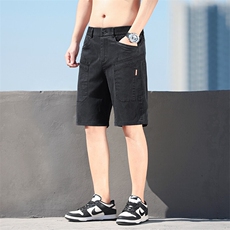 莱赛尔冰丝牛仔短裤男裤天丝休闲五分中裤新款潮夏季薄款YD850，男装休闲裤，星座224-1