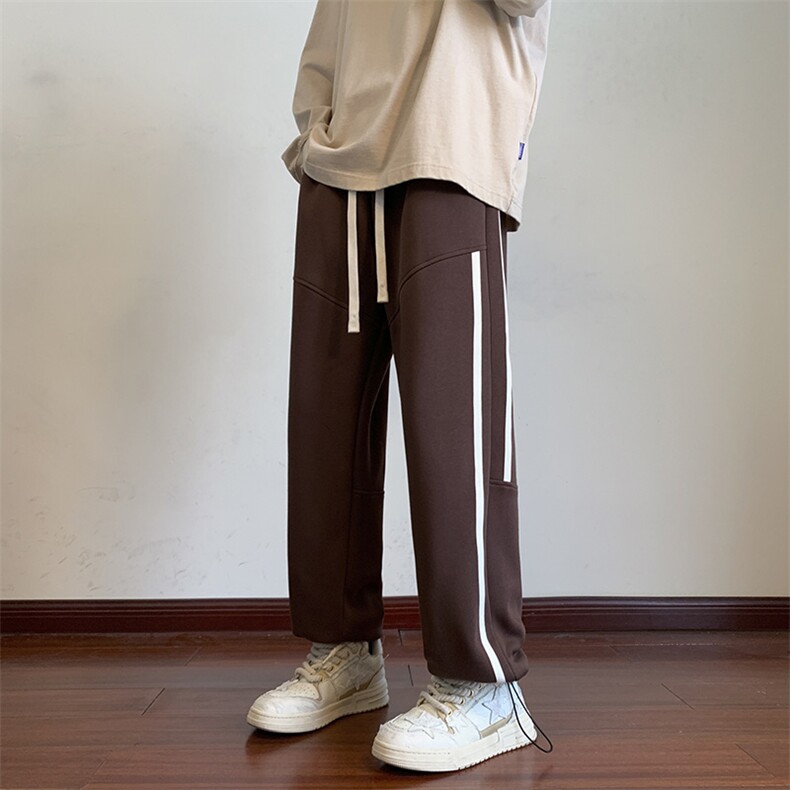港风休闲裤男港风宽松直筒拖地裤束脚裤卫裤KP733P40,男装休闲裤,星座1204-3