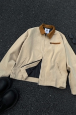 8XL-M春季水洗帆布短款夹克男生vintage美式复古工装外套JK003P98，男装夹克，电商B312