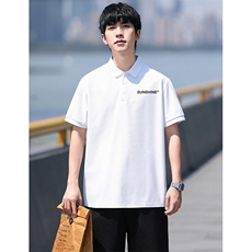 P06短袖男夏季新款印花潮流半袖上衣休闲透气高级翻领polo衫T恤衫，男装T恤，星座115A(原星座507）