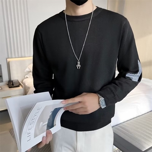 毛衣男士秋季长袖打底衫修身气质潮牌男装针织衫S534-P60图片