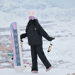 冬季潮防水防风中性衣裤男女同款滑雪服套装M77+K1002J加绒-P245图片