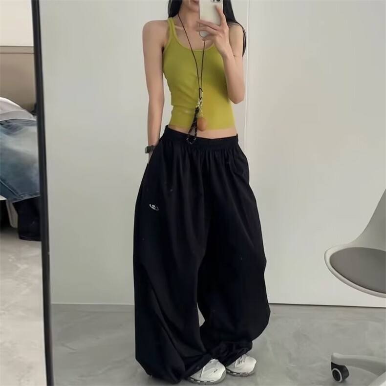 新款简约原宿无品牌夏季速干运动裤降落伞工装休闲裤潮流百搭ins,男装工装外套,星座1210-1