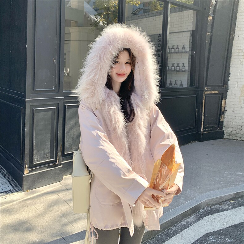 爆大货主推内里整兔毛皮毛一体派克服2C332-8557-P255K378,女装派克服,2C332