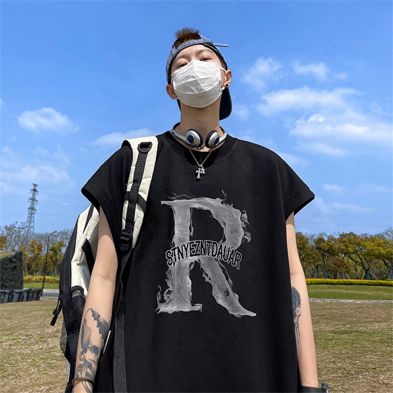 量大优供视频得物直播品质230克夏季纯棉背心无袖T恤WB220,男装背心/马甲,电商A486