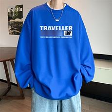 华夫格卫衣圆领卫衣男大码长袖t恤男外套HW76359-P30，男装卫衣，电商A040