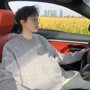 高质量针织开衫男女韩版潮流宽松百搭帅2025秋冬ins毛衣MZ801-P75图片