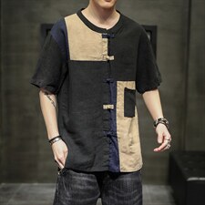 风棉麻乞丐服T19-P60，男装T恤，星座816-2（原B366-1）
