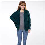 时尚宽松蝙蝠袖针织开衫女秋冬季新款韩版百搭显瘦长袖毛衣外套，女装针织衫/毛衣，雪樱依海