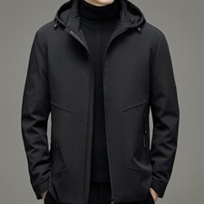 2023冬季新款脱卸帽羽绒服休闲外套中年爸爸装上衣YYYR15-P300，男装羽绒服，电商B212（原钱塘6029）