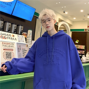 抖音直播供货 2025春装新款美式硅胶厚板棉连帽卫衣A158-WY611-55图片