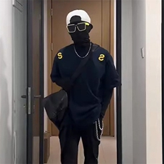万针全刺绣工艺抖音得物高品质260克重磅纯棉双纱美式高街短袖T恤，男装T恤，电商A486