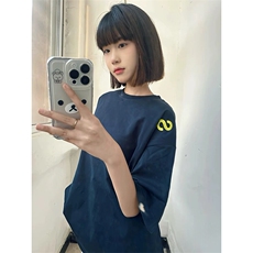 万针全刺绣工艺抖音得物高品质260克重磅纯棉双纱美式高街短袖T恤，男装T恤，电商A486