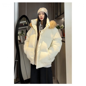 现货 加厚保暖可拆卸毛领棉衣男女冬季外套情侣棉服MY88/P110图片