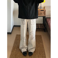 好穿好看的设计感牛仔裤，XZ1005-1--TTH0023-P55控78，男装牛仔裤，星座1005-1
