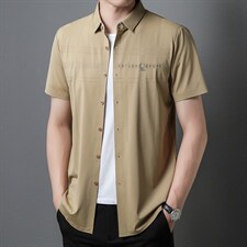 F3106男式2023年夏季新款衬衫男短袖休闲衬衣P68，男装衬衫，电商B360