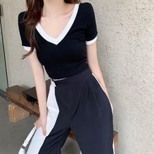 夏季新款修身显瘦上衣，其它，HTYX(6F)