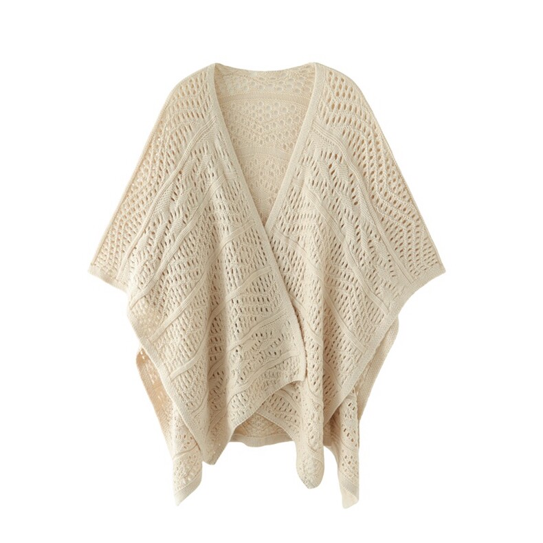 2025挑空披肩舒适百搭简约秋冬新款，披肩，鼎晴羊绒