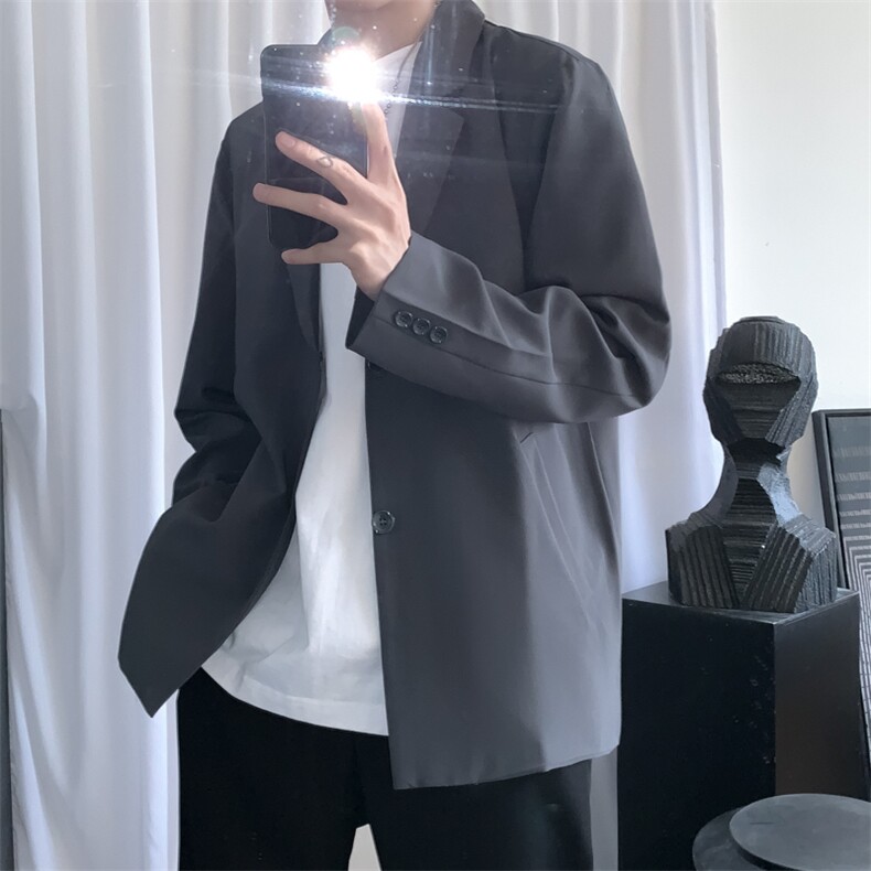 免烫正装西服外套韩版帅气休闲小西装男XF01P55，男装西服套装，电商D325