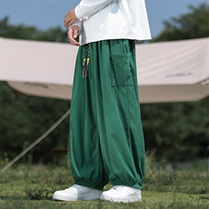 风秋冬休闲裤男宽松大码阔腿哈伦裤潮流灯芯绒长裤子AK13P45，男装休闲裤，星座220-2