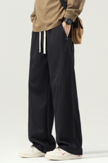 男士牛仔裤秋冬美式潮牌松紧腰宽松男裤2025新款休闲裤Z2611-P50，男装牛仔裤，星座509