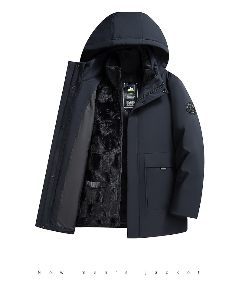2023新款羽绒服男士外套连帽可脱卸加厚防风滑雪服潮,男装羽绒服,电商B212（原钱塘6029）