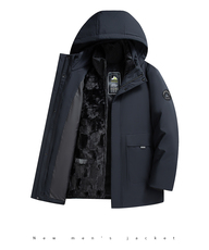 2023新款羽绒服男士外套连帽可脱卸加厚防风滑雪服潮，男装羽绒服，电商B212（原钱塘6029）