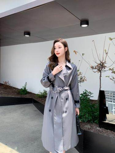 【东方名裳】风衣2021秋装新款高端大气赫本风外套，女装风衣，东方名裳