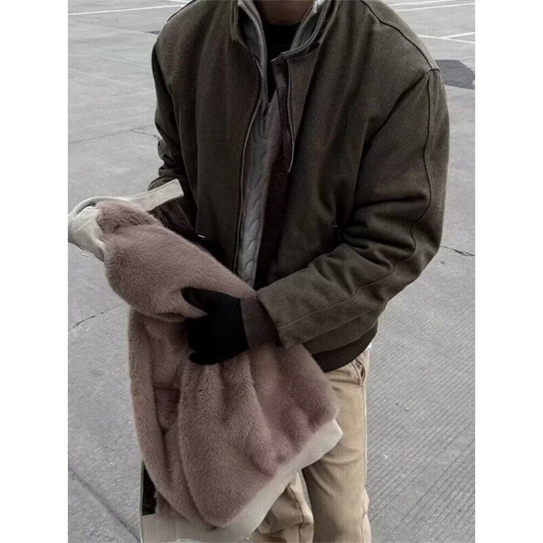 现货蛇年限定座山雕外套可拆卸帽加绒帆布棉服夹克LM90866-p180,男装棉衣,星座1008