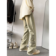 美式ins高街vibe重工艺水洗牛仔裤货号K2316P55，男装牛仔裤，电商A063