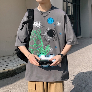 得物抖音 40支双纱高品质休闲半袖纯棉圆领短袖T恤男女 T7200-P40图片