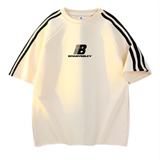 杏色拼黑织带