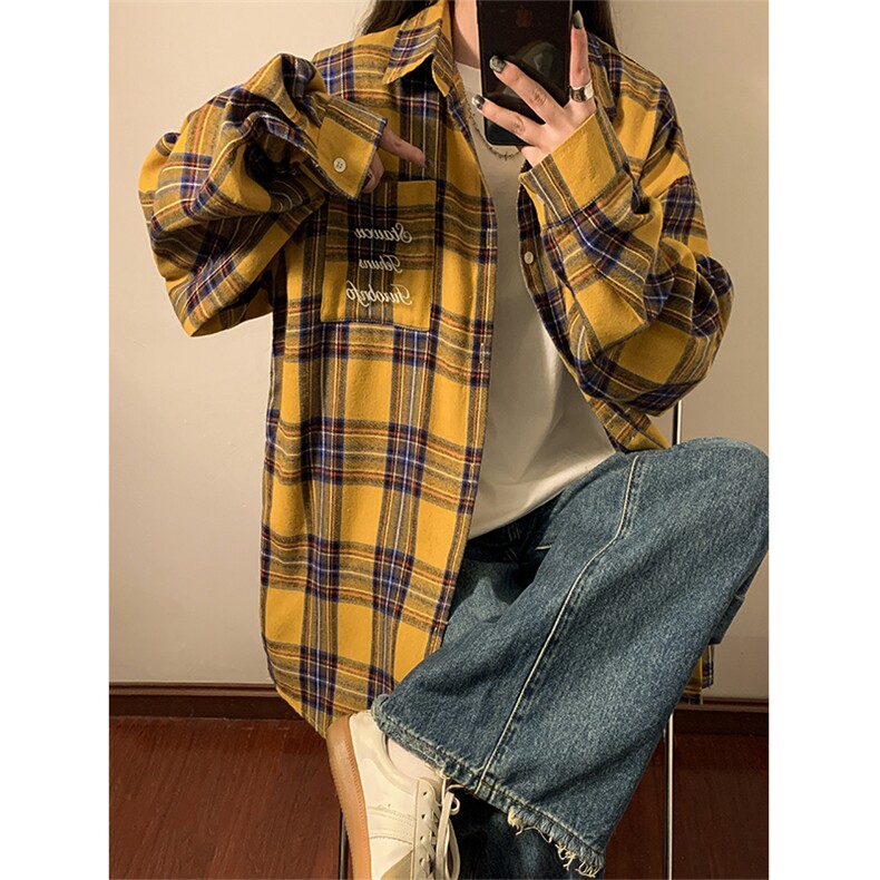 春秋季衬衫新款宽松休闲男女同款衬衣XZ102B-1-CS2512P45,男装衬衫,星座102B-1
