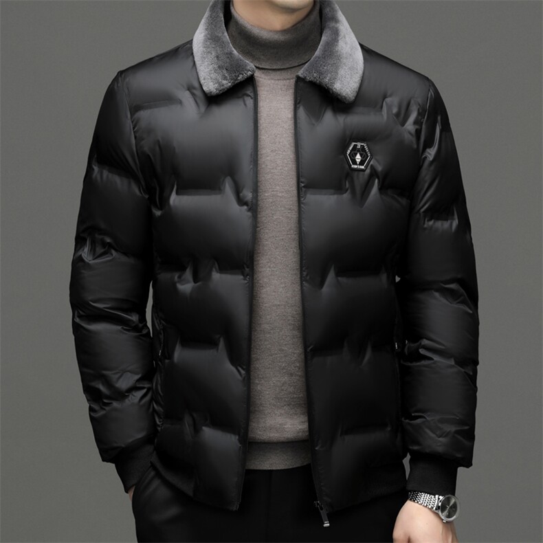DMF227钱塘2020-2中年男士冬季新款简约百搭冬季厚款棉服P82,男装棉衣,钱塘207-2