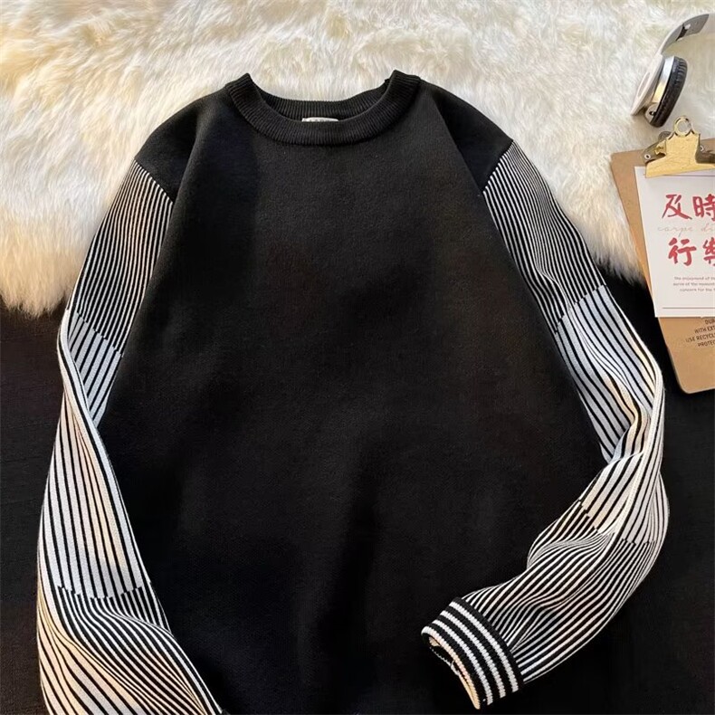 美式设计感小众针织衫男女秋冬港风潮牌宽松情侣毛衣外套MQ11-P42,男装针织衫/毛衣,星座1008-1