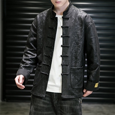新品卷帘门景风《逆鳞·伏羲》盘扣夹克情侣中式唐装外套JK92，男装夹克，星座305A（原312A-1）