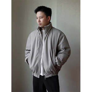男女ins港风新款小众立领设计感宽松棉衣面包服外套 MY12图片