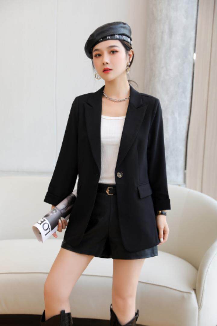 秋季新款欧版休闲西装外套百搭，女装西装，起奢
