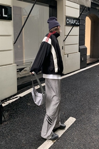 B221 美式ins街头hiphop休闲情侣宽松运动裤子 LK23117-P60 控78图片