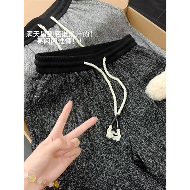 男女同款满天星冰丝速干休闲短裤百搭垂感宽松五分裤子DK160-P28,男装牛仔裤,电商A178