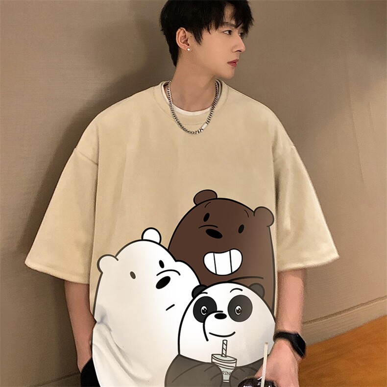 麂皮绒短袖t恤男大码半袖男 JD82277-P25图片